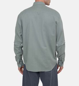 Cotton-tencel Detachable-sleeved Shirt