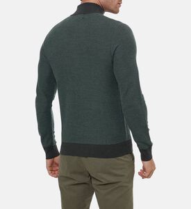 Hackett London Zip Fastening High Neck Sweater, Model View