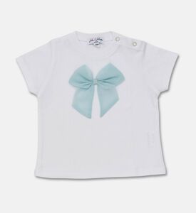 Jules & Juliette Paris Cotton Bow-appliqu&eacute; T-shirt, Packshot View