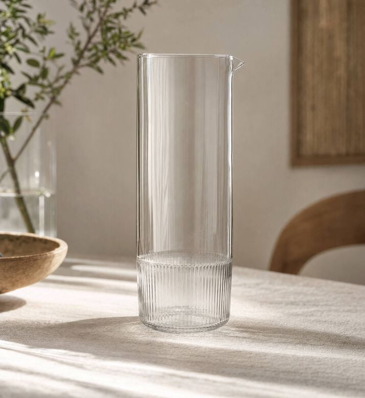 Marco Polo Moments Glass Water Decanter, Transparent, 1-l, Model View