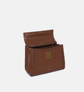 حقيبة جلد بمقبض علوي