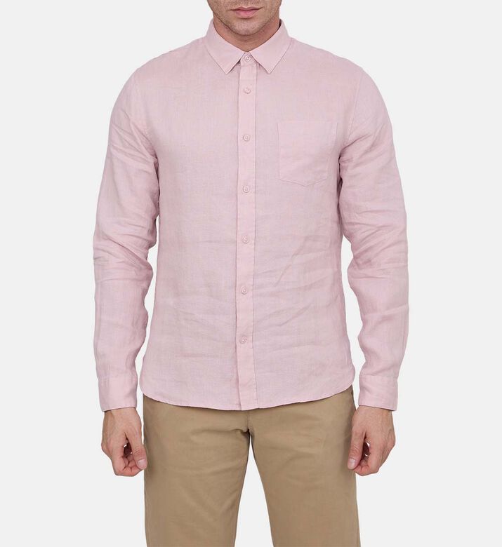 Vince Button-down Long-sleeve Shirt, Model View