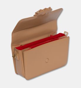 Mlouye Brick Flap Crossbody Bag, Nude, Packshot View
