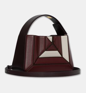 Mlouye Sera Mia Geometric Leather Bag, Bord-offwht, Packshot View