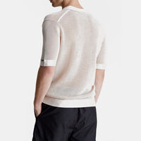Open Knit Beach Polo Shirt