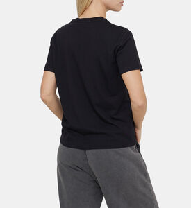 تيشيرت قطن بطبعة لوغو ملون