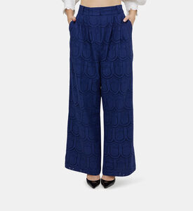 بنطال بينابل قطن بتطريز مفرغ