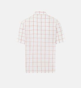 Cotton Checkered Voil Shirt