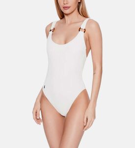 بدلة سباحة قطعة واحدة بحلقات ملتوية