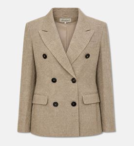 Luisa Spagnoli Linen Double-breasted Blazer, Packshot View