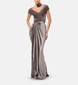 Zeena Zaki Dress, Grey, L, Model View Zeena Zaki Dress, Grey, L, Model View