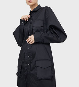 Satin Shirt Ankle-length Dress Satin Shirt Ankle-length Dress