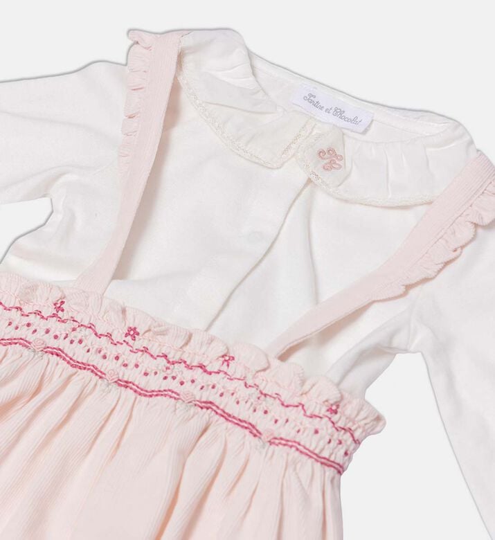 Tartine et Chocolat Velvet Ruffle Collar Shorts Set, Packshot View Tartine et Chocolat Velvet Ruffle Collar Shorts Set, Packshot View