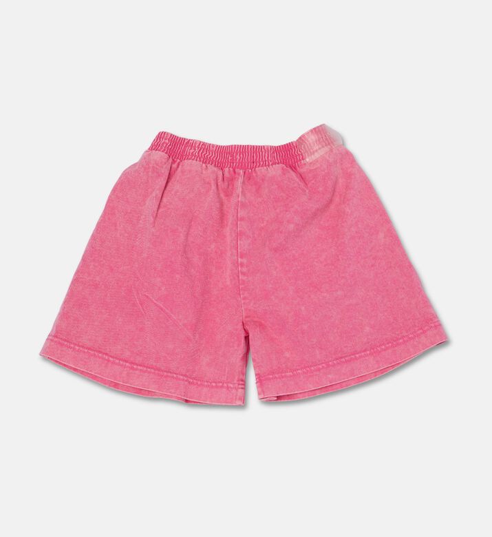 DKNY Elastic Waistband Slip Pockets Shorts, Pink, 4y, Packshot View
