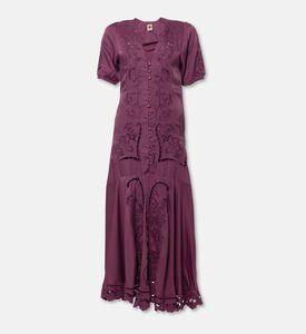 Farm Rio Richelieu Embroidered Maxi Dress, Packshot View