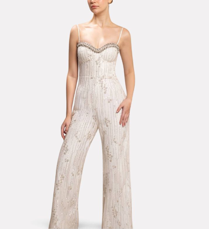 Michael Cinco Jumpsuit Bead, Model View