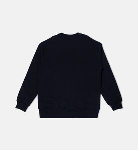 سويت شيرت قطن بطبعة شعار