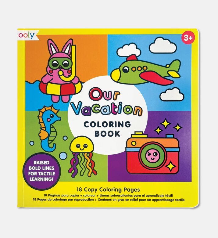 Ooly Our Vacation Copy Coloring Book, Packshot View