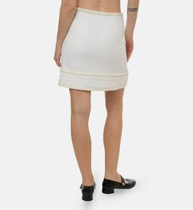 Edward Achour Paris Gold Embellished Mini Skirt, Model View