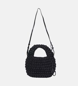 Popcorn Basket Knitted Cotton Bag