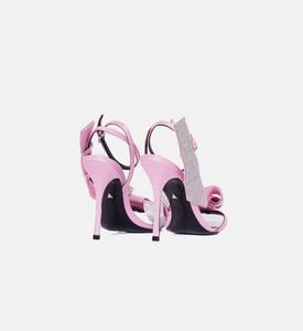 Crystal Embellishment Bow Mid Heels