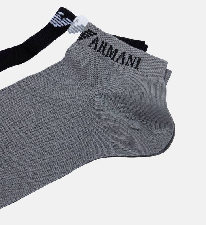 Logo-embroidery Elastic Band Socks