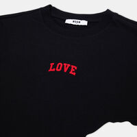 Heart Print Cotton T-shirt