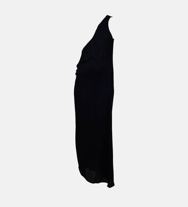 One-shoulder Buckle-detail Dress