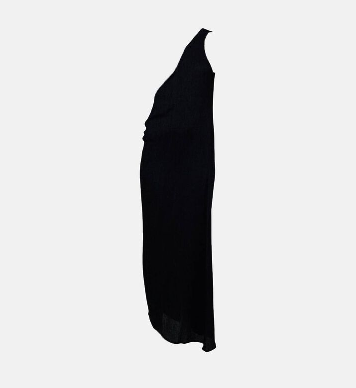 One-shoulder Buckle-detail Dress