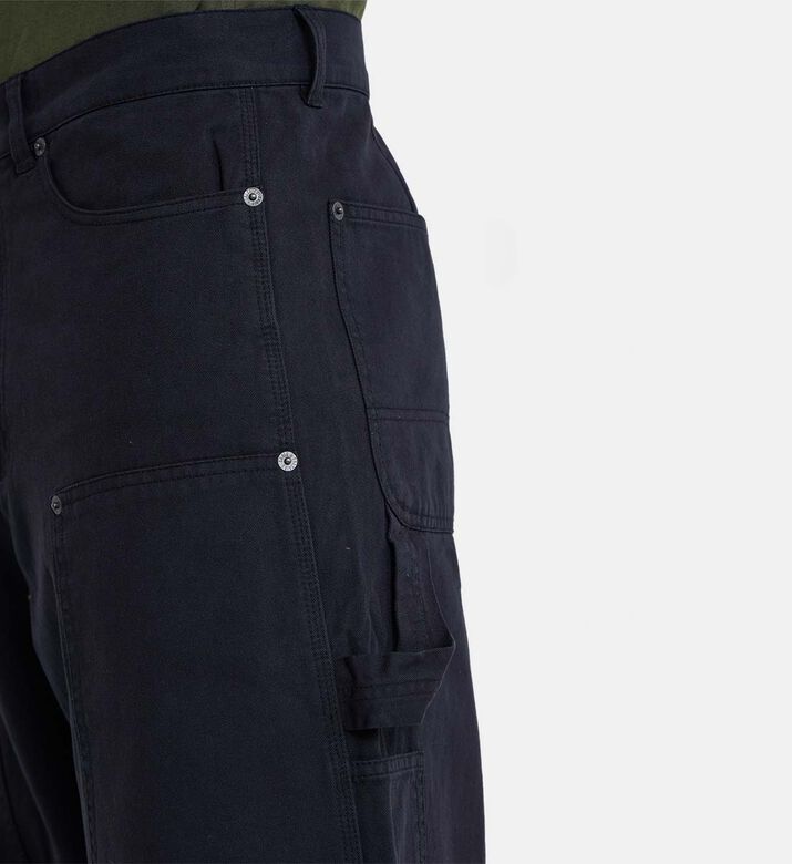Cotton Multi-pocket Straight-leg Pant