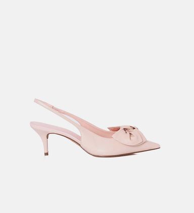 Leather Slingback Pumps