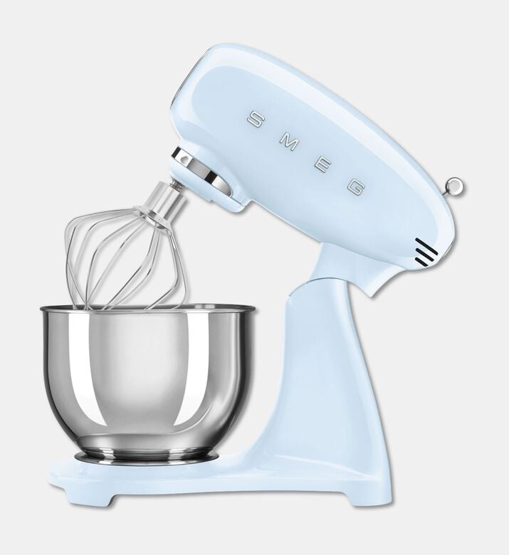 Smeg Side Handle Stand Mixer, Blue, Packshot View