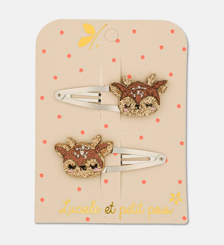 Luciole Et Petit Pois Clips Clement Fawn Pair, Packshot View