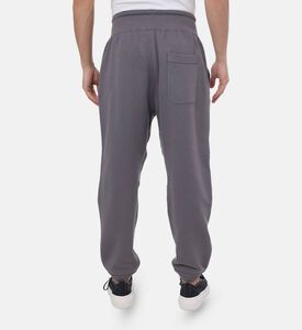 بنطال رياضي بتطريز شعار ورباط خصر