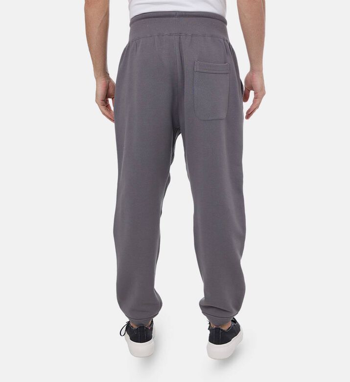 بنطال رياضي بتطريز شعار ورباط خصر