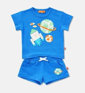 Halcyon Nights Space-print T-shirt Shorts Set, Packshot View