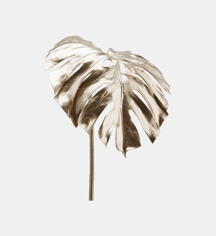 Monstera Metalic Faux Leaf