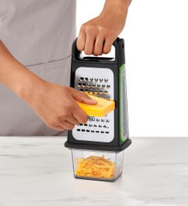 Removable Zester Etched Box Grater