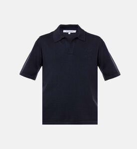 Fox Head Logo Open Collar Polo Shirt
