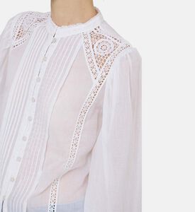 بلوزة غريسي دانتيل شفاف