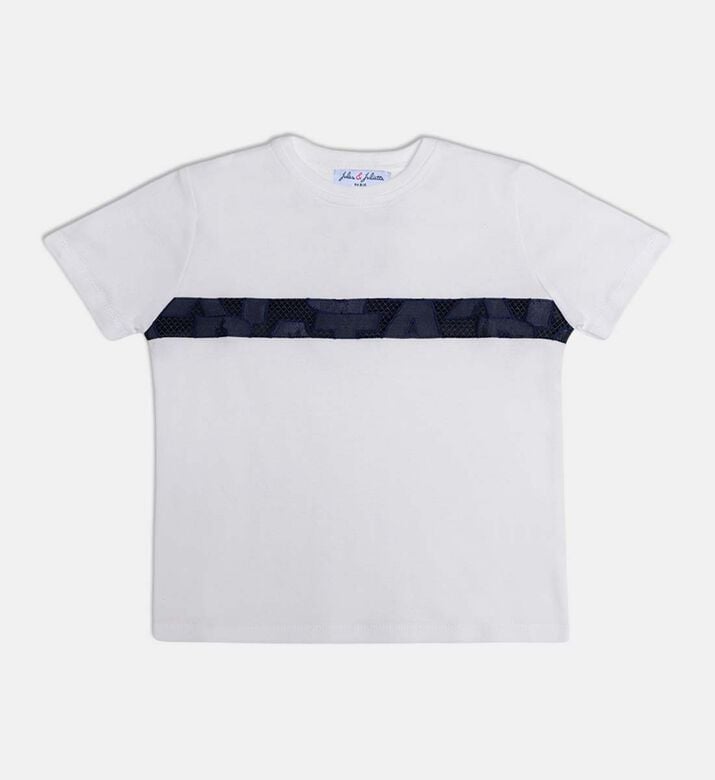 Jules and Juliette Paris Stripe-print Snap Button Closure T-shirt, Packshot View