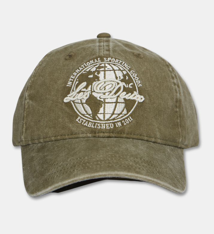 Les Deux Globe-embroidered Dad Cap, Packshot View