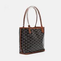 Goyard Goyardine Coated Canvas Leather Mini Reversible Tote Preowned