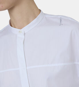 Stand Collar Long-sleeve Shirt