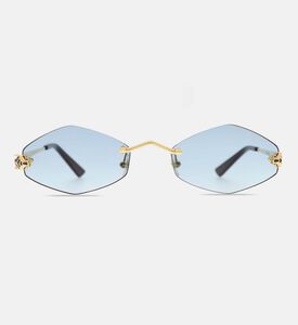 Cartier Hexagonal Frame Sunglasses 55, Green, Packshot View