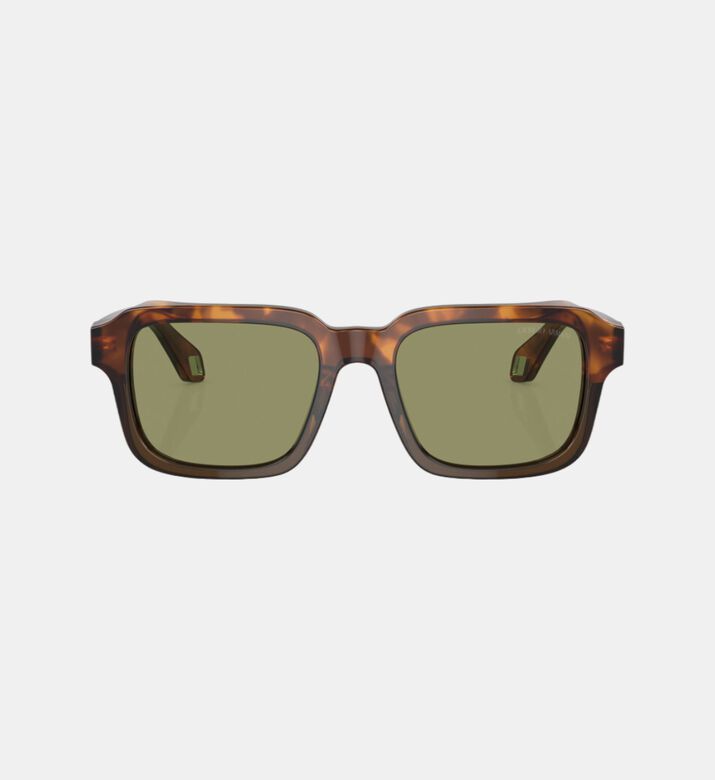 Rectangle Full-rim Sunglasses 53