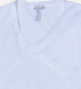 Cotton Sporty V-neck T-shirt
