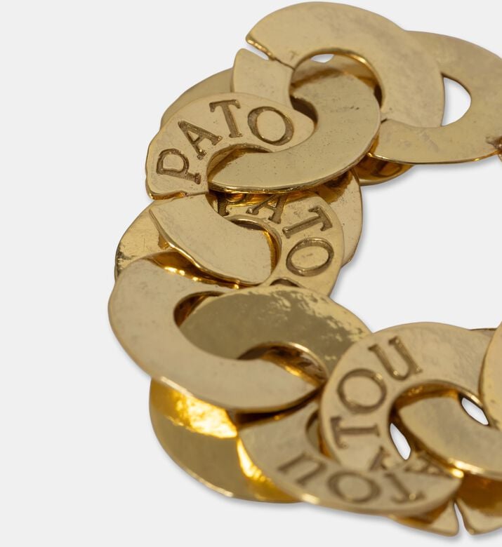 Patou Coins-shaped Embossed Logo Bracelet, Packshot View