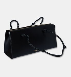 Jil Sander Tangle Tent Leather Shoulder Bag, Black, Packshot View