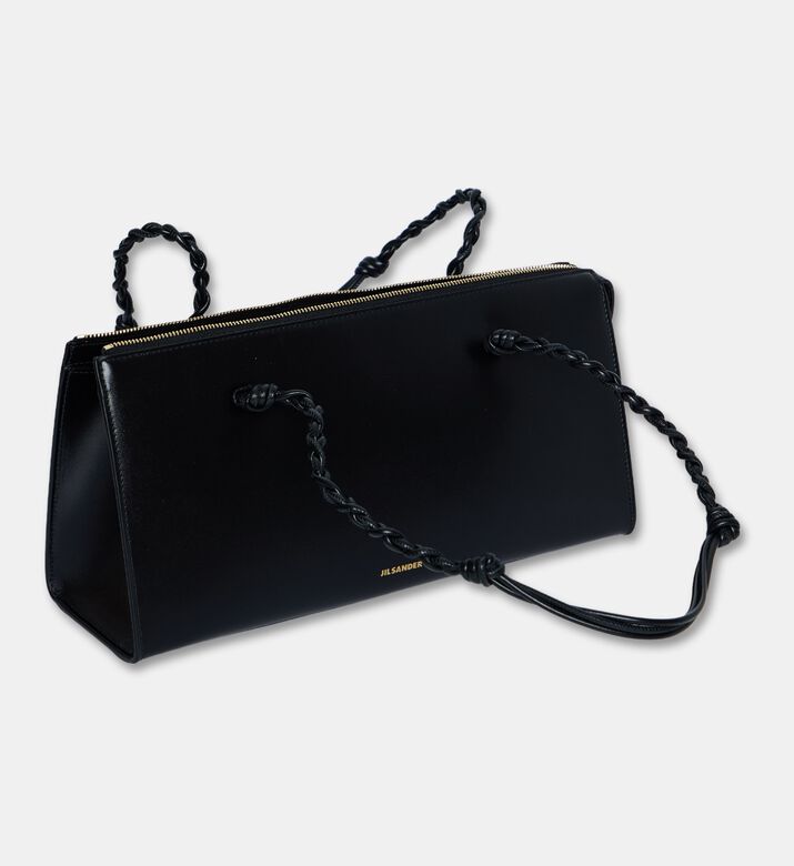 Jil Sander Tangle Tent Leather Shoulder Bag, Black, Packshot View